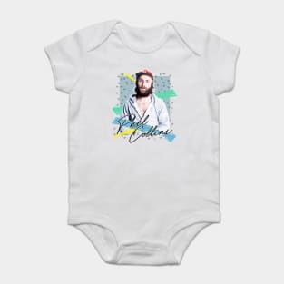 Retro 80s Phil Collins / Aesthetic Fan Art Design Baby Bodysuit